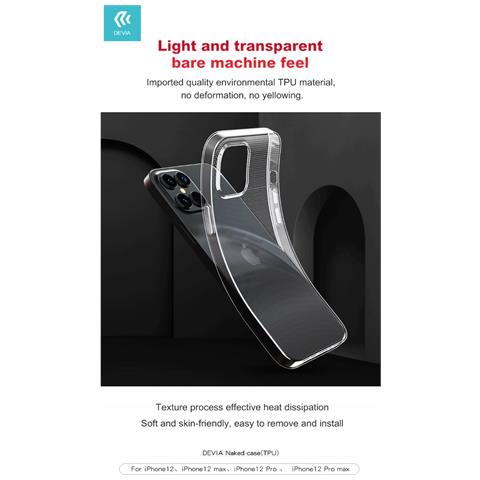 Cover Protettiva Trasparente Morbida Per Iphone 12 Pro Max - Foto 1